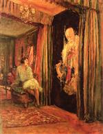 Edouard Vuillard  - Bilder Gemälde - Fridette Faton and the Buddhist Priest