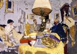 Edouard Vuillard  - Bilder Gemälde - Friends around the Table