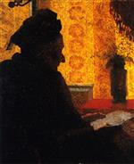 Edouard Vuillard  - Bilder Gemälde - Grandmother Michaud in Silhouette