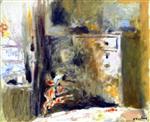 Edouard Vuillard  - Bilder Gemälde - Interior with Woman Sewing