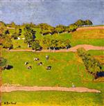 Edouard Vuillard  - Bilder Gemälde - Landscape at Romanel