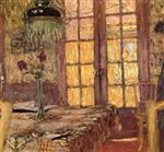 Edouard Vuillard  - Bilder Gemälde - Madame Vuillard in the Dining Room at Vaucresson