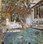 Bild:Maillol at work on Cezanne Memorial