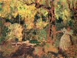 Edouard Vuillard  - Bilder Gemälde - Misia in the Wood