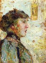 Edouard Vuillard  - Bilder Gemälde - Portrait of a Woman in Profile