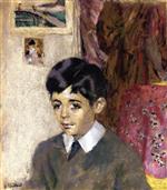 Edouard Vuillard  - Bilder Gemälde - Portrait of Jacques Laroche, Child
