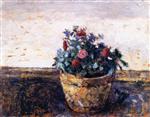 Edouard Vuillard  - Bilder Gemälde - Pot of Flowers