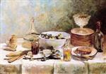 Edouard Vuillard  - Bilder Gemälde - Still Life with Salad Bowl