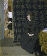 Edouard Vuillard  - Bilder Gemälde - The Artist's Sister with a Cup of Coffee