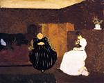 Edouard Vuillard  - Bilder Gemälde - The Chat