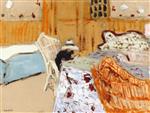 Edouard Vuillard  - Bilder Gemälde - The Genoese Muslin Tablecloth