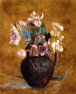 Edouard Vuillard  - Bilder Gemälde - Vase of Flowers