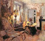 Edouard Vuillard  - Bilder Gemälde - Woman Reading