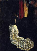 Bild:Woman Seated in a Dark Room