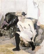 Edouard Vuillard  - Bilder Gemälde - Woman with Black Stockings