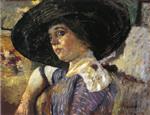 Edouard Vuillard  - Bilder Gemälde - Woman with Hat