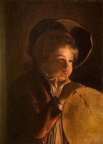 Bild:Boy Blowing a Bladder in Candlelight 