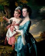 Joseph Wright of Derby  - Bilder Gemälde - Sarah Carver and Her Daughter Sarah