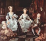 William Hogarth - paintings - Portraet der Graham Kinder