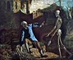 Joseph Wright of Derby  - Bilder Gemälde - The Old Man and Death