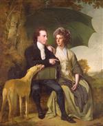 Joseph Wright of Derby  - Bilder Gemälde - The Rev. and Mrs Thomas Gisborne of Yoxhall Lodge, Leicestershire