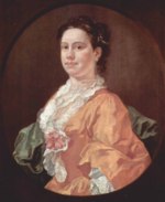 William Hogarth - Peintures - Portrait de Madame Salter