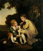 Joseph Wright of Derby  - Bilder Gemälde - Thomas and Joseph Pickford as Children