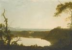 Joseph Wright of Derby  - Bilder Gemälde - View of Lake Nemi