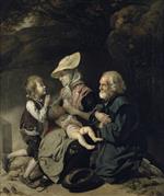 Johann Zoffany - Bilder Gemälde - Beggars on the Road to Stanmore