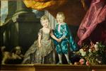 Johann Zoffany - Bilder Gemälde - Charlotte, Princess Royal and Prince William