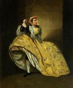 Johann Zoffany - Bilder Gemälde - David Garrick as John Brute in 'The Provok'd Wife' by Vanbrugh, Drury Lane