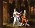 Johann Zoffany - Bilder Gemälde - David Garrick as Macbeth and Hannah Pritchard as Lady Macbeth