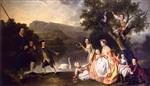 Johann Zoffany - Bilder Gemälde - Duke and Duchess of Atholl with their Children at Dunkeld