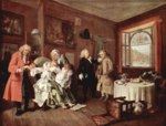 William Hogarth  - Peintures - Suicide de la comtesse