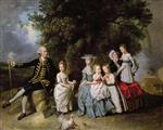 Johann Zoffany  - Bilder Gemälde - Group Portrait of the Colmore Family