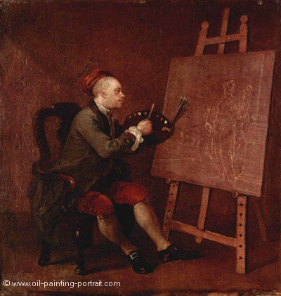 Self Portrait at the Easel