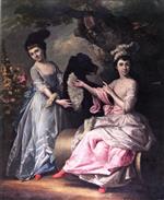 Johann Joseph Zoffany  - Bilder Gemälde - Mary and Agnes Berry