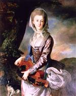 Johann Zoffany  - Bilder Gemälde - Miss Ann Gore as a Savoyarde