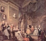 William Hogarth  - paintings - Theaterauffuehrung der Kinder
