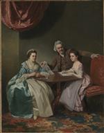 Johann Zoffany  - Bilder Gemälde - Mr and Mrs Dalton and their Niece Mary de Heulle