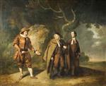 Johann Zoffany  - Bilder Gemälde - Parsons, Bransby and Watkyns in a Scene from Lethe