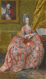 Johann Zoffany  - Bilder Gemälde - Portrait of the Archduchess Maria Amalia of Austria, Duchess of Parma