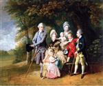 Johann Zoffany  - Bilder Gemälde - Queen Charlotte with Members of Her Family