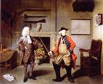 Johann Zoffany  - Bilder Gemälde - Samuel Foote as Major Sturgeon and Robert Bladdeley as Sir Jacob Jallop in 'The Mayor of Garret'
