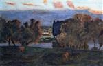 Pierre Bonnard  - Bilder Gemälde - Field with Horses