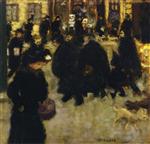 Pierre Bonnard  - Bilder Gemälde - Figures in the Street