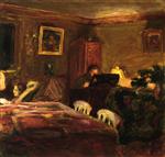Pierre Bonnard  - Bilder Gemälde - Interior - Claude Terrasse at the Piano