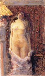 Pierre Bonnard  - Bilder Gemälde - Nude with Lamp