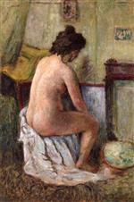 Pierre Bonnard  - Bilder Gemälde - Nude Woman Seated