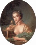François Boucher - Peintures - Portrait de la fille de l'artiste